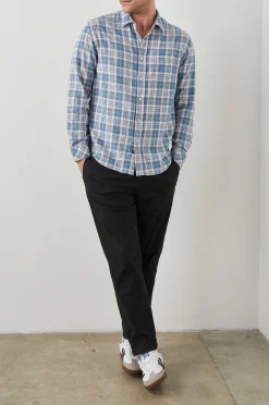 Heren Rails Wyatt Shirt - Mediterrane Meloen Melange