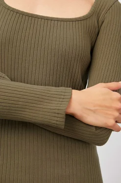 Vrouwen Rails Yara Jurk - Olijf