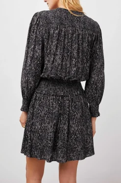 Vrouwen Rails Zana Jurk - Houtskool Abstract Dier