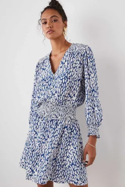 Vrouwen Rails Zana Jurk - Kobalt Statische Luipaard