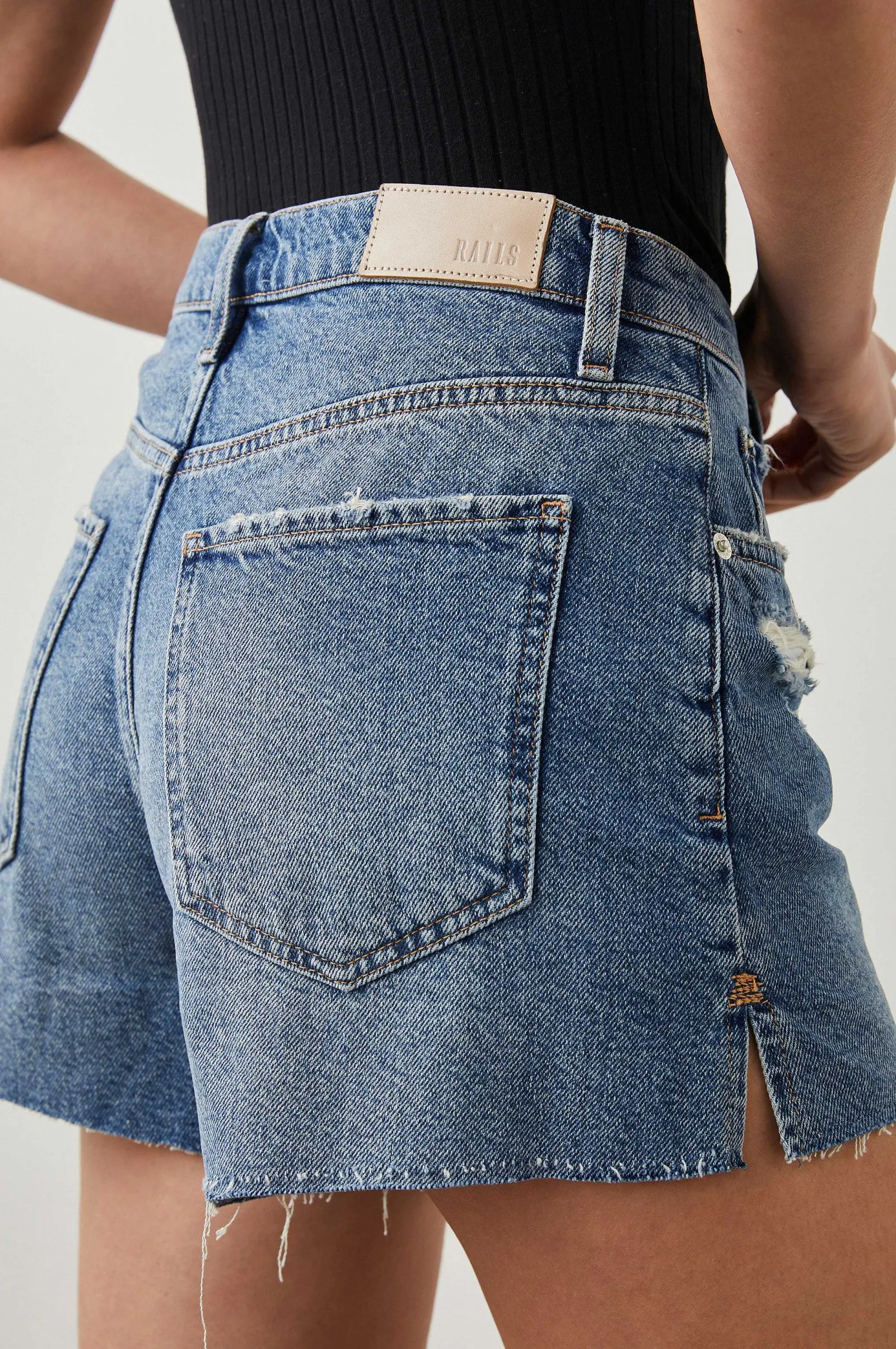Vrouwen Rails Zuma Kort - Vintage Sapphire Distress